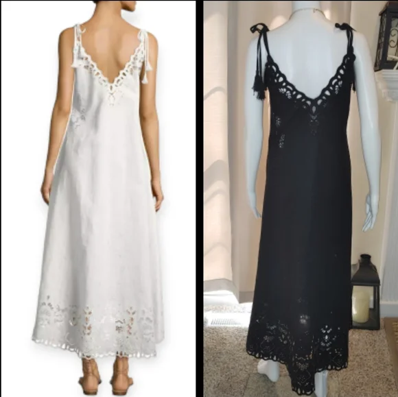 Theory "Taytee" Eyelet Dress, Black 6 - Picture 2 of 15